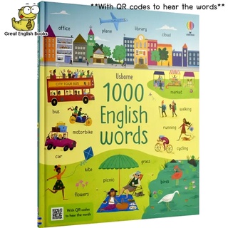 (ใช้โค้ดรับcoinคืน10%ได้) พร้อมส่ง *ลิขสิทธิ์แท้ Original* พร้อมส่ง *ลิขสิทธิ์แท้" Usborne 1000 English Words Hardcover ปกแข็ง 48 หน้า หนังสือภาษาอังกฤษ by GreatEnglishBooks