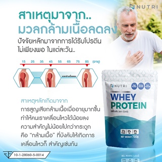 ภาพขนาดย่อของภาพหน้าปกสินค้าNutri Whey Protein - เวย์โปรตีนสำหรับผู้สูงอายุ สูตรใหม่ผสมแคลเซียม (Calcium) จากร้าน shopdee.thailand บน Shopee ภาพที่ 7