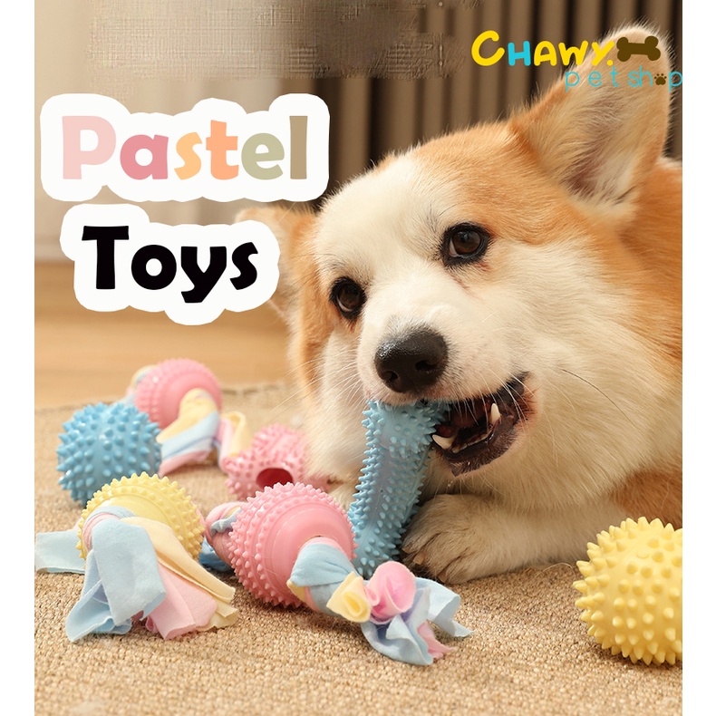 pastel-พาสเทล-ของเล่นสุนัข-ยางกัด-ของเล่นหมา-หมา-แมว-ทำจากวัสดุทนทาน-ปลอดภัย