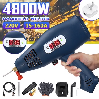 เครื่องเชื่อมไฟฟ้าดิจิทัลอัตโนมัติ แบบมือถือ 220V 4800W ขนาด 2~14 มม. แบบพกพา