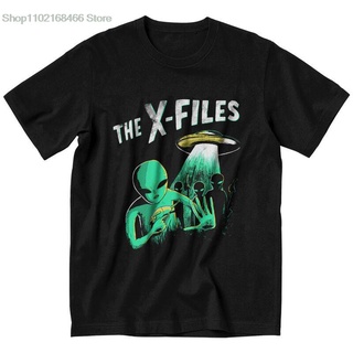 เสื้อยืดพิมพ์ลายแฟชั่น เสื้อยืดแขนสั้น ผ้าฝ้าย พิมพ์ลายกราฟฟิค The X Files I Want To Believe Aliens UFO ทรงหลวม เหมาะกับ