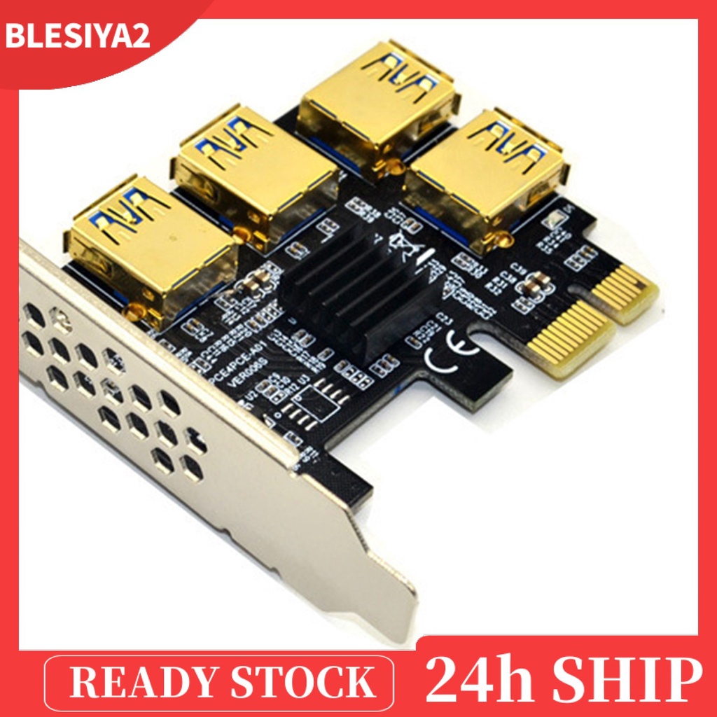 ภาพหน้าปกสินค้า( Blesiya2 ) Pcie 1 To 4 Pci Express อะแดปเตอร์การ์ดโมดูล Pci - E 1 X To External 4 Pci - E จากร้าน blesiya2.th บน Shopee