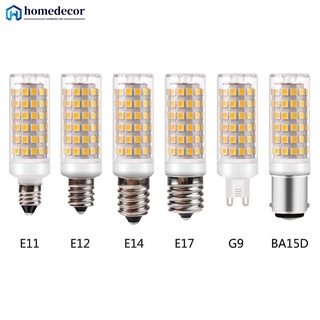 สินค้า Homedecor หลอดไฟเซรามิค LED หรี่แสงได้ G9 E11 E12 E14 E17 BA15D 9W DC 110V 220V 2835 คุณภาพสูง แบบเปลี่ยน สําหรับโคมไฟระย้า S8W7