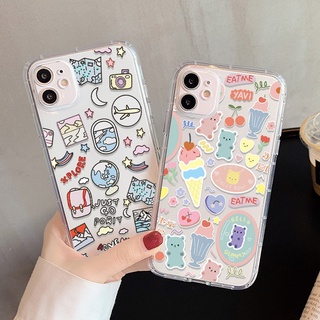 เคสโทรศัพท์มือถือ ซิลิโคนนุ่ม ใส ลายการ์ตูน สําหรับ OPPO A15 A15S A16 A16S A35 A7 A5 A9 A93 A94 A95 A53 2020 A92 A72 A52 A54 A59 A74 A83 A37 A11X
