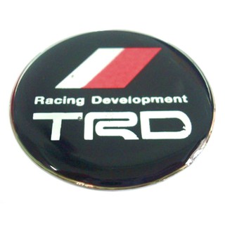 สติกเกอร์ติดดุมล้อ TRD Racing Development ขนาด 38mm. 1 ชุดมี 4 ชิ้น