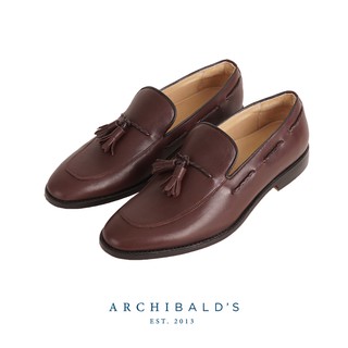 รองเท้า - Archibalds รุ่น Madison Brown Moccasins - Archibalds รองเท้าหนังแท้ ร้อยเปียสาน สีน้าตาล