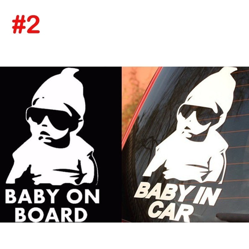 สติกเกอร์ติดรถน่ารัก-ไวนิล-baby-in-car-baby-on-board-safety-sign-sticker