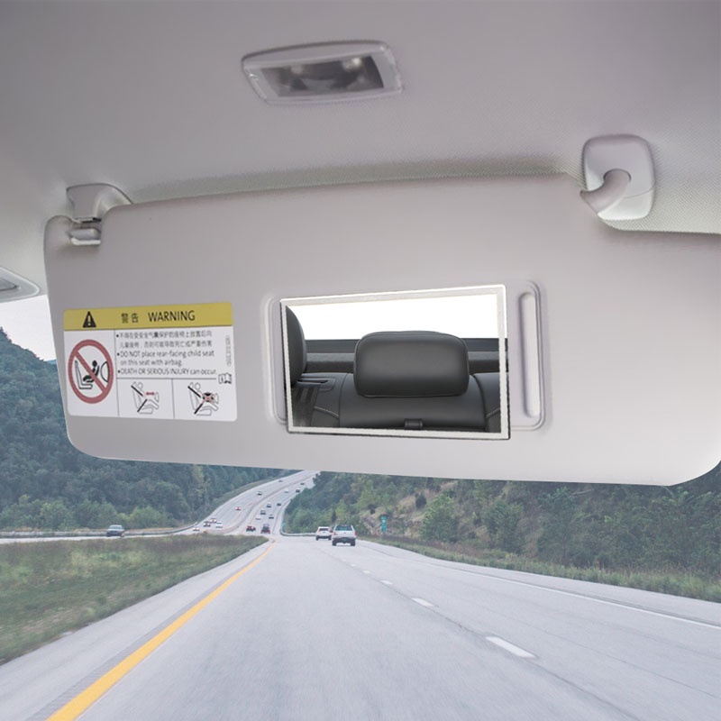 กระจกแต่งหน้า-ที่บังแดดภายในรถยนต์-แบบพกพา-กระจกแต่งหน้า-ม่านบังแดด-กระจกเครื่องสําอาง-ที่บังแดดอัตโนมัติ-hd-กระจกโต๊ะเครื่องแป้ง-กระจกสเตนเลส-กาวด้านหลัง