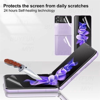 Hydrogel film for samsung galaxy z flip 3 back front screen protectors not glass camera lens film