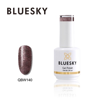 สีเจล Bluesky gel polish QBW140 กลิตเตอร์ชมพู