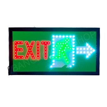 led-sign-exitตัววิ่งสีเขียว-ป้ายไฟแอลอีดีสำหรับตกแต่ง-220v-ป้ายตัวอักษร-ป้ายไฟ-ป้ายหน้าร้าน-ใช้ประดับตกแต่ง