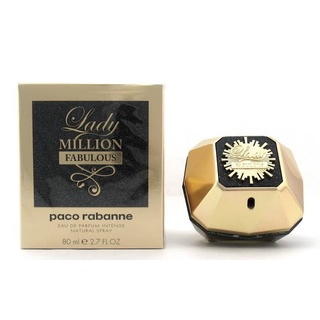 ส่งฟรี PACO RABANNE Lady Million Fabulous EDP Intense 80ml กล่องซีล  น้ำหอม OCT01