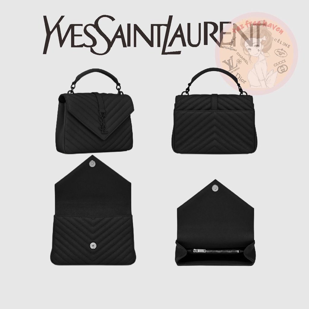 ราคาต่ำสุดของ-shopee-ของแท้-100-yves-saint-laurent-แบรนด์กระเป๋าหนังคลาสสิกใหม่-monogram-ขนาดกลาง