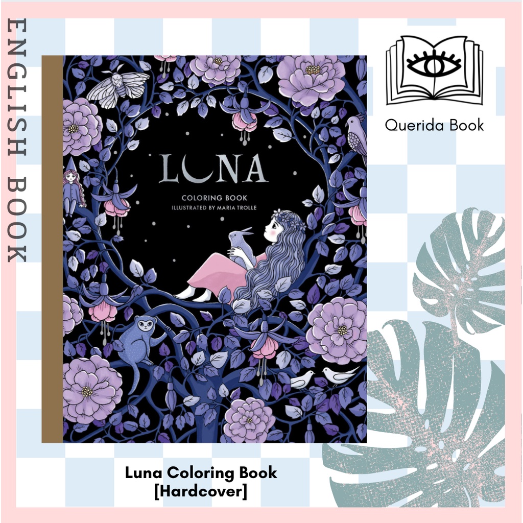 [Querida] สมุดระบายสี Luna Coloring Book [Hardcover] by Maria Trolle ...