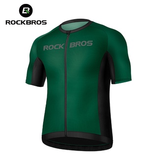 Rockbros เสื้อกีฬาแขนสั้น แบบแห้งเร็ว ระบายอากาศได้ดี แฟชั่นฤดูร้อน สําหรับปั่นจักรยาน