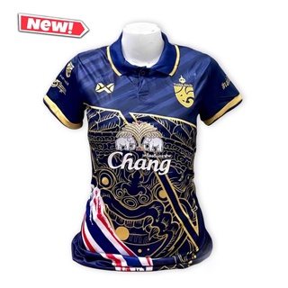 ใหม่ล่าสุด เสื้อกีฬาผู้หญิง  ยักษ์ทศกัณฐ์  คอปก หลากสี ฟรีไซส์