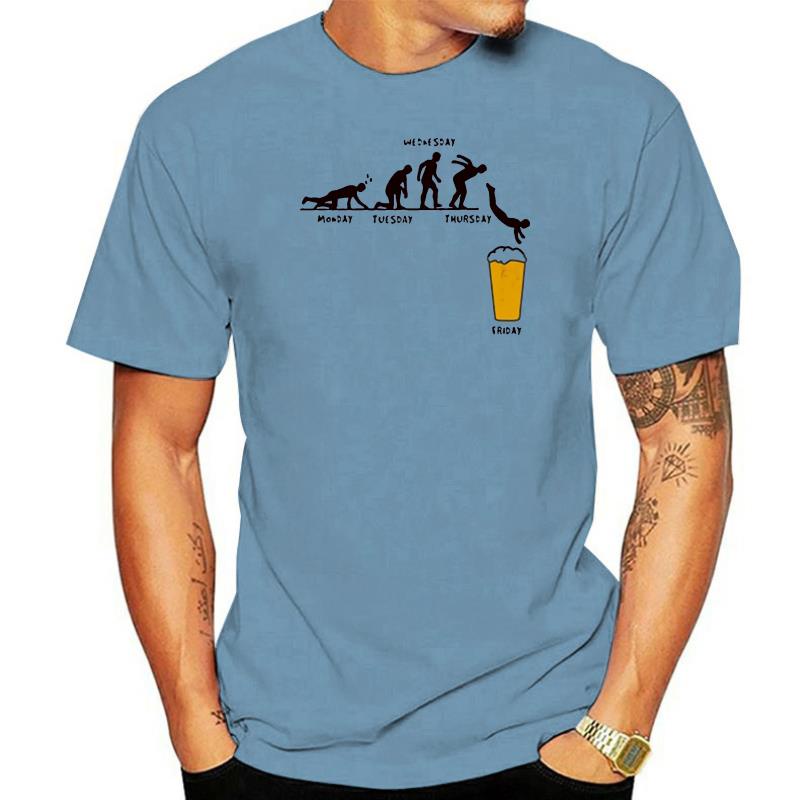 เสื้อยืด-พิมพ์ลาย-camiseta-divertida-del-dise-o-de-la-cerveza-del-arte-de-la-semana-สําหรับผู้ชายสามารถปรับแต่งได้