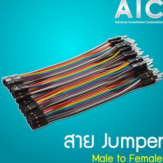 สาย Jumper Male to Female 10 cm @ AIC ผู้นำด้านอุปกรณ์ทางวิศวกรรม