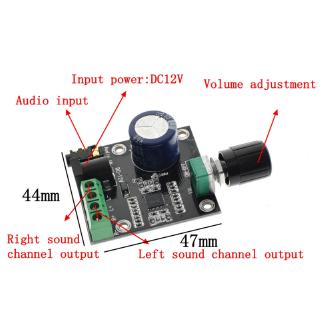 ภาพขนาดย่อของภาพหน้าปกสินค้า2x15 W Pam 8610 Class D แผ่นบอร์ดโมดูลขยายเสียงดิจิตอล 12v จากร้าน meltsee.th บน Shopee