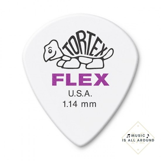 ภาพหน้าปกสินค้าปิ๊กDunlop รุ่น TORTEX FLEX JAZZ III ขนาด 1.14 mm ม่วง (Made in USA) จากร้าน musicexplorer บน Shopee