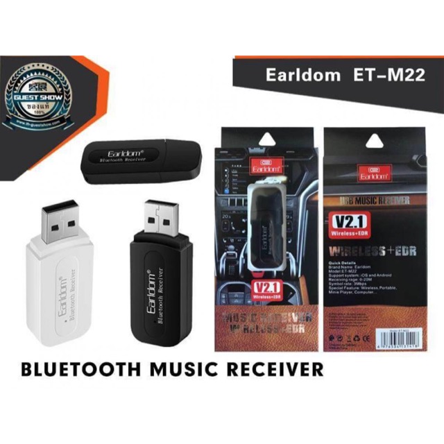 ภาพหน้าปกสินค้า(ของแท้ 100%) Earldom M22 บลูทูธ​เครื่อง​เสียง​รถยนต์​ Bluetooth Music Receiver จากร้าน newway2020shop บน Shopee