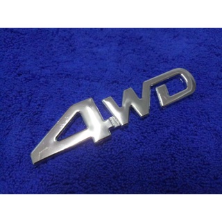 โลโก้ 4WD ขนาด 3×15cm ( มี2สี) ราคาต่อ 1ชิ้น