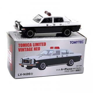 Tomytec 1/64 MAZDA LUCE LEGATO 4 PUERTAS SEDÁN COCHE DE POLICÍA METROPOLITANO LV-N26B COCHE MODELO A ESCALA DIECAST TOMICA LIMITED วินเทจ