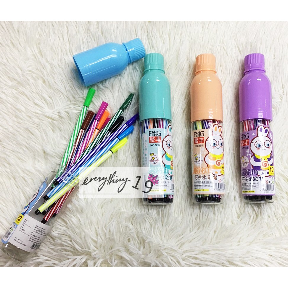 สีเมจิก-ปากกาเมจิก-12-สี-พร้อมกระปุก-ba067