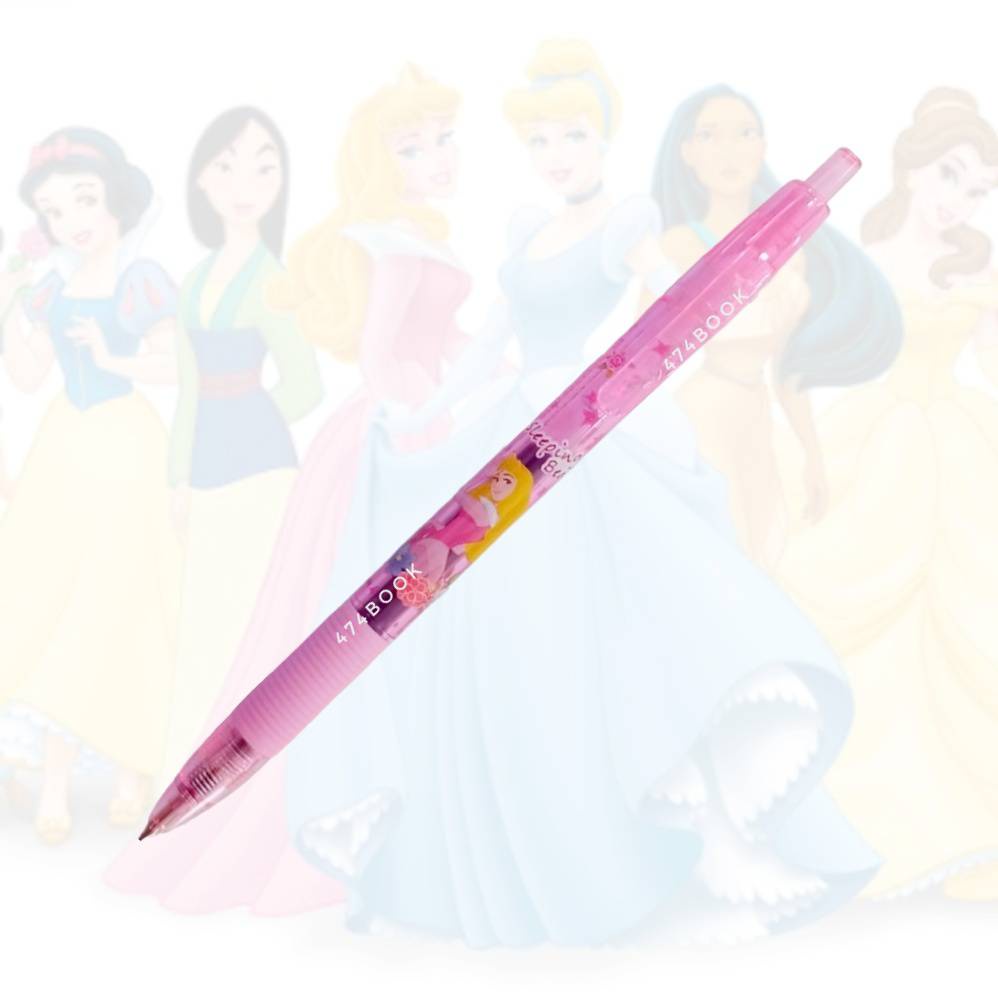 ปากกา-ลาย-disney-princess-ปากกาลูกลื่น-gel-pen-ปากกาหมึกเจล-หมึกน้ำเงิน-ปากกาแบบกด-prc-523-ขนาด-0-5-mm-บรรจุ-1-ด้าม