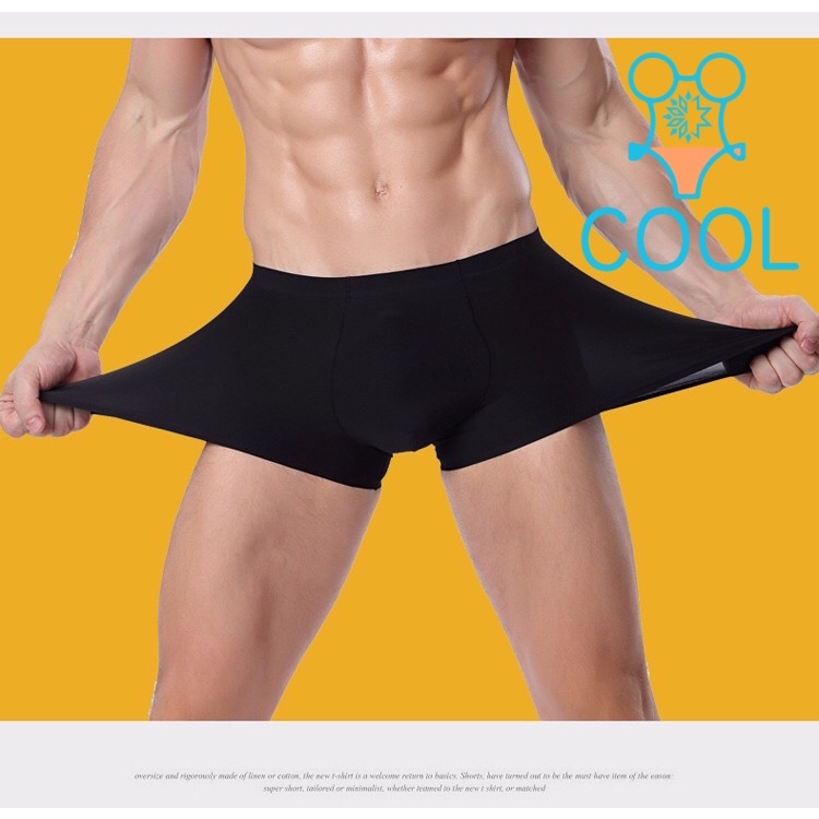 ภาพหน้าปกสินค้าCool  กางเกงในผู้ชาย ️กางเกงในผ้าเย็นกางเกงในบ๊อกเซอร์AAA Men's Underwear*364 จากร้าน cozyshop1990 บน Shopee