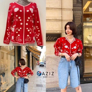 🇰🇷New🇰🇷 เสื้อผ้าทอเนื้อดี ลายดอก เกร๋ๆๆ สีสวยมากก ผ้าทอพิมลาย2ด้าน