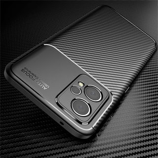 For Realme 9 Pro Plus Case Carbon Fiber Protect Phone Cover For Oppo Realme9 Pro+ Realmy 9Pro Shockproof Silicone Bumper Fundas