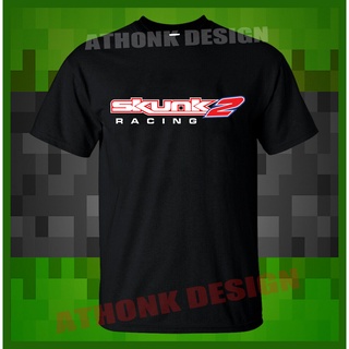 ใหม่ เสื้อยืดลําลอง แขนสั้น พิมพ์ลาย Racing Skunk2 Racing สําหรับผู้ชายS-5XL