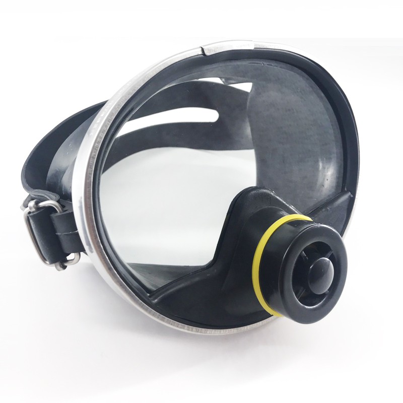 ภาพหน้าปกสินค้าPacific Rubber Diving Mask แปซิฟิค หน้ากากดำน้ำ แว่นดำน้ำ แว่นตาดำน้ำ หน้ากากดำน้ำตื้น หน้ากากดำน้ำเลนส์กระจก (สีดำ)