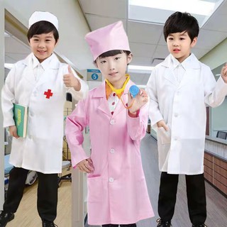 ชุดคุณหมอเด็ก Doctor ชุดคุณหมอ+หมวก **ไม่มีอุปกรณ์** ของเล่นเด็ก ชุดคุณหมอ ชุดจำลอง ของเล่นเสริมจิตนาการ ชุดคุณหมอจำลอง