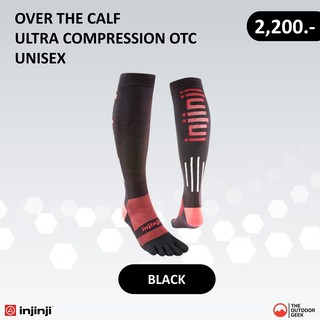 ถุงเท้า 5 นิ้ว INJINJI รุ่น ULTRA COMPRESSION OTC BLACK พร้อมส่ง!!!