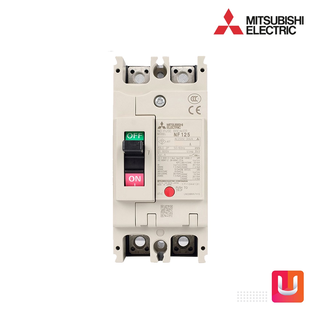 MITSUBISHI -NF125-SV 2P 20A - Molded Case Circuit Breaker (MCCB