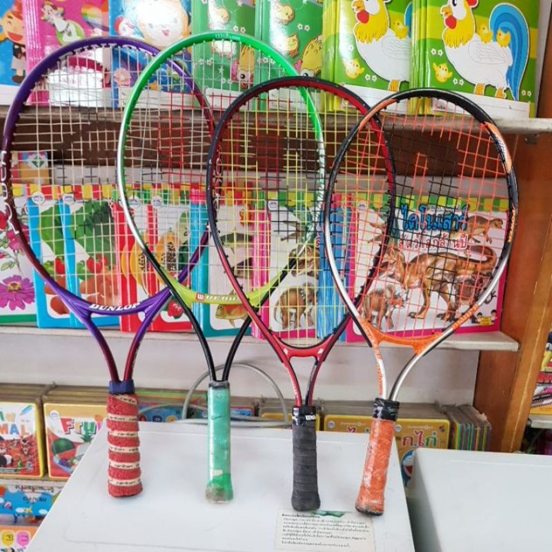 ภาพหน้าปกสินค้าไม้เทนนิส เด็ก มือสอง สภาพดี จากร้าน honyhoon บน Shopee