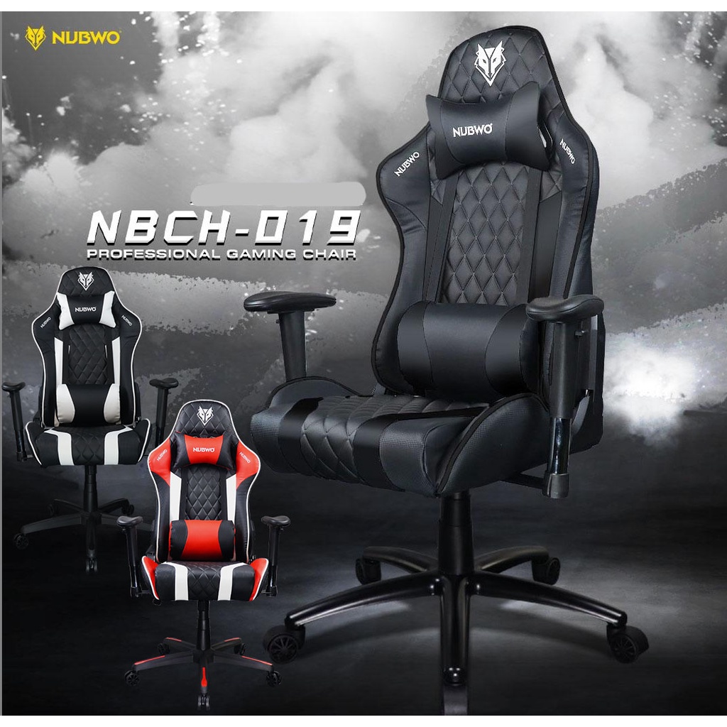 NUBWO GAMING CH-019 (NBCH019) (RED/Black/White) | Shopee Thailand