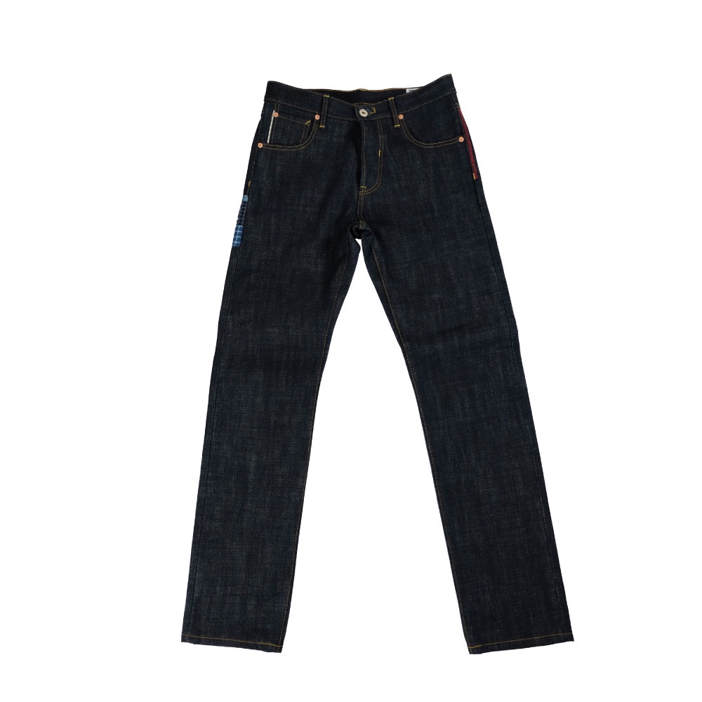 blacksheepjeans-กางเกงยีนส์-jeans-ทรงกระบอกใหญ่-กระบอกเล็ก-ริมแดง18oz-ผ้าslubby-ดีเทลแน่น-เท่ห์-มีสไตล์-รุ่นbsrf-m-18