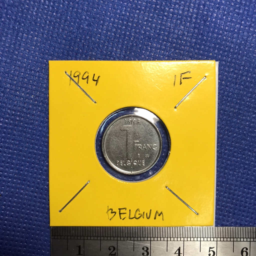 no-60428-ปี1994-เบลเยี่ยม-1-franc-เหรียญสะสม-เหรียญต่างประเทศ-เหรียญเก่า-หายาก-ราคาถูก