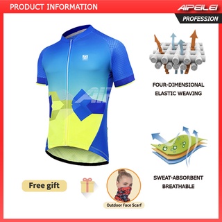 [IN สต็อก] AIPEILEI เสื้อปั่นจักรยานผู้ชายแขนสั้นกีฬากลางแจ้งเสื้อแข่งจักรยานเสื้อผ้า MTB Bike Clothing