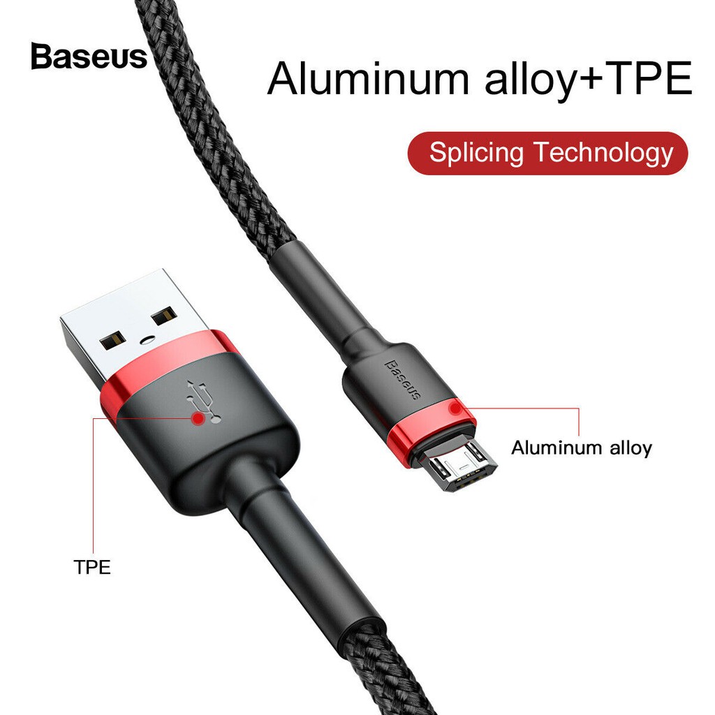 💥💥 Baseus Micro USB Cable สาย samsung สายชาร์จ สายชาร์จUSB Fast Charge ...