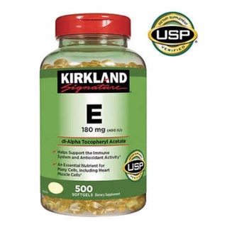 ‼️Kirkland VitaminE 500เม็ด วิตามินE ‼️ของแท้100% Exp03/26