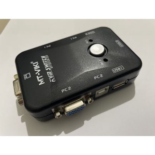 ส่งจากไทย USB KVM Switch VGA SVGA Port USB 2.0 พร้อมส่ง 2ports 4ports KVM USB Switch Switch Box Adapter