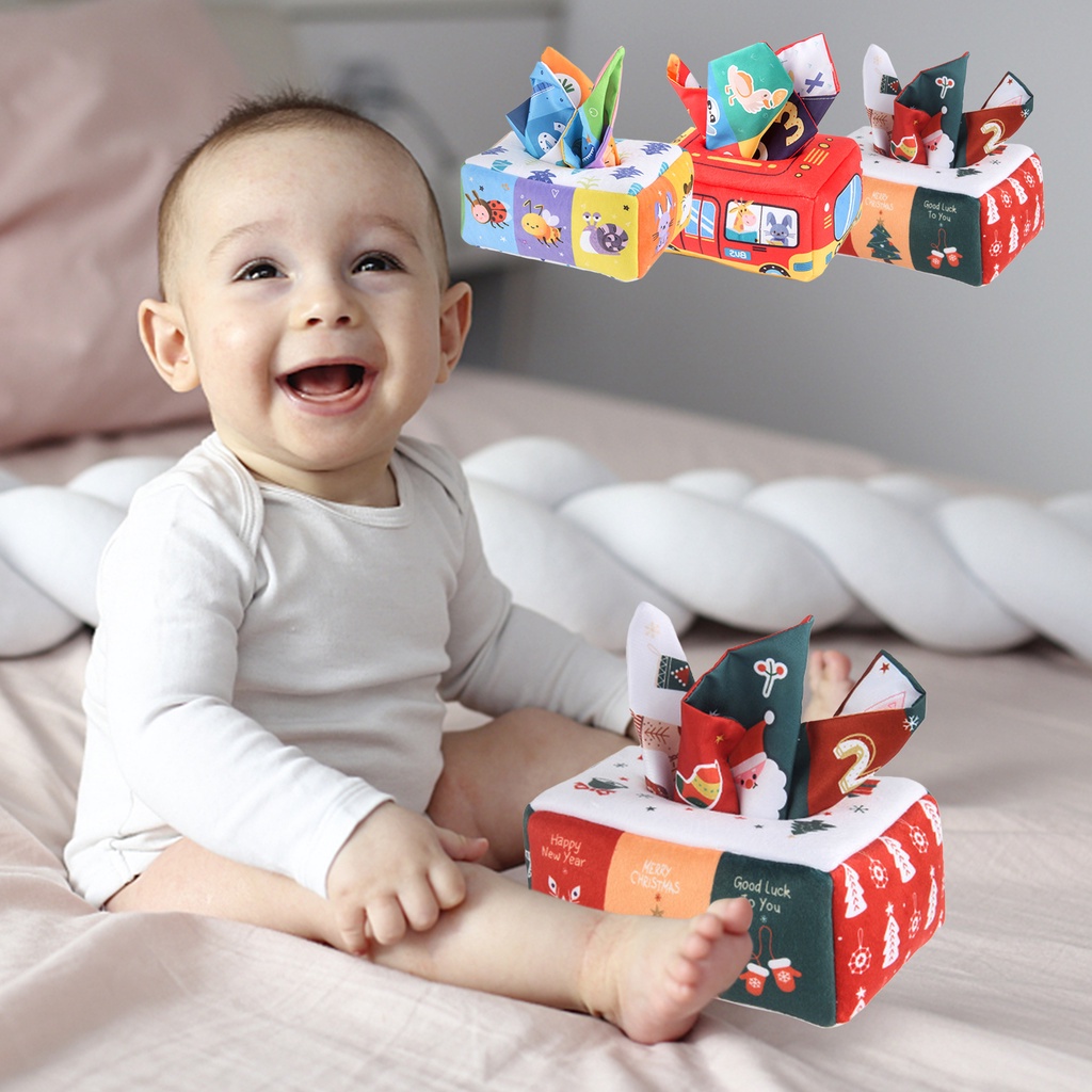 กล่องทิชชู่-เมจิก-ของเล่นเด็กอ่อน-ประสาทสัมผัส-ของเล่นมอนเตสซอรี่-สําหรับเด็ก-6-12-เดือน-ทารกแรกเกิด-เด็กวัยหัดเดิน-aiath