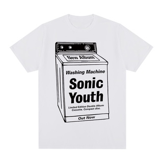 เสื้อยืดแขนสั้นลําลอง คอกลม พิมพ์ลาย Sonic Youth Alternative Pop Rock สีขาว สําหรับผู้ชาย และผู้หญิง
