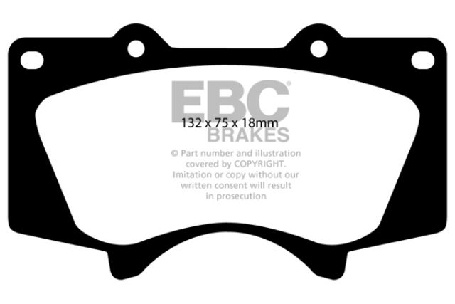 ผ้าเบรค-ebc-brakes-ผ้าหน้า-fortuner-smart-all-new-fortuner-vigo-champ-revo-จาน-319mm