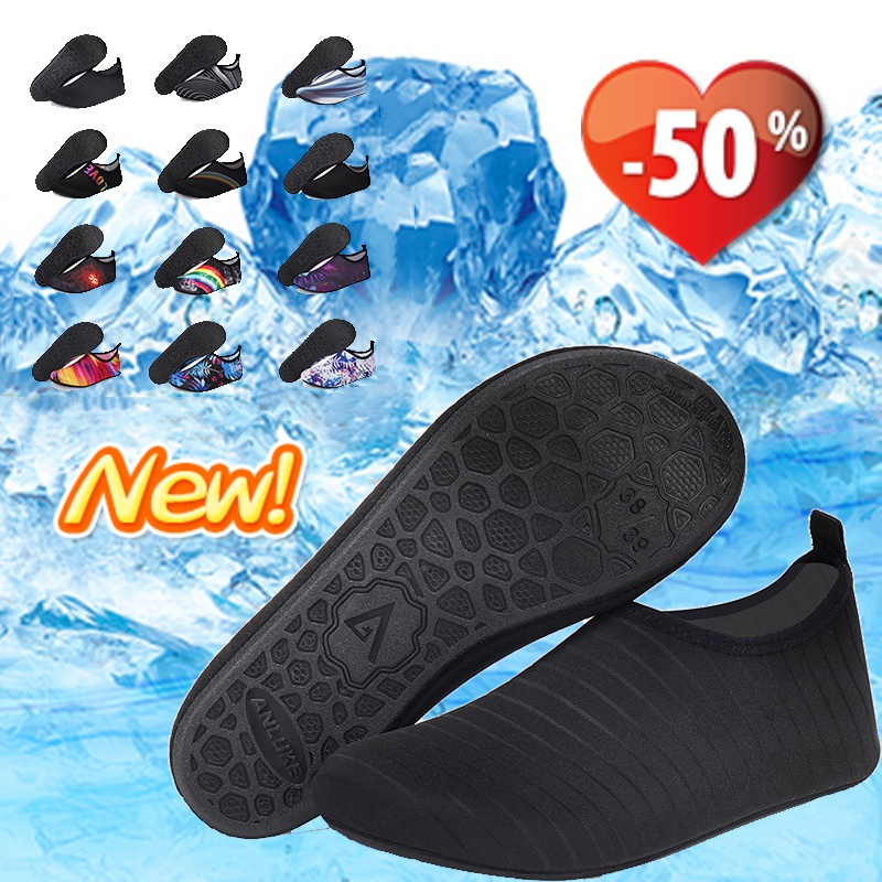 ภาพหน้าปกสินค้ารองเท้าน้ำ รองเท้านุ่ม ว่ายน้ำ โยคะ รองเท้าดำน้ำ รองเท้าชายหาด รองเท้าน้ำ unisex ไซส์ 36-45 in stock