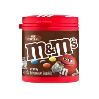 M&amp;Ms Chocolate ช็อคโกแลตนม เอ็มแอนด์เอ็ม รูปแบบกระปุก ขนาด 90 กรัม